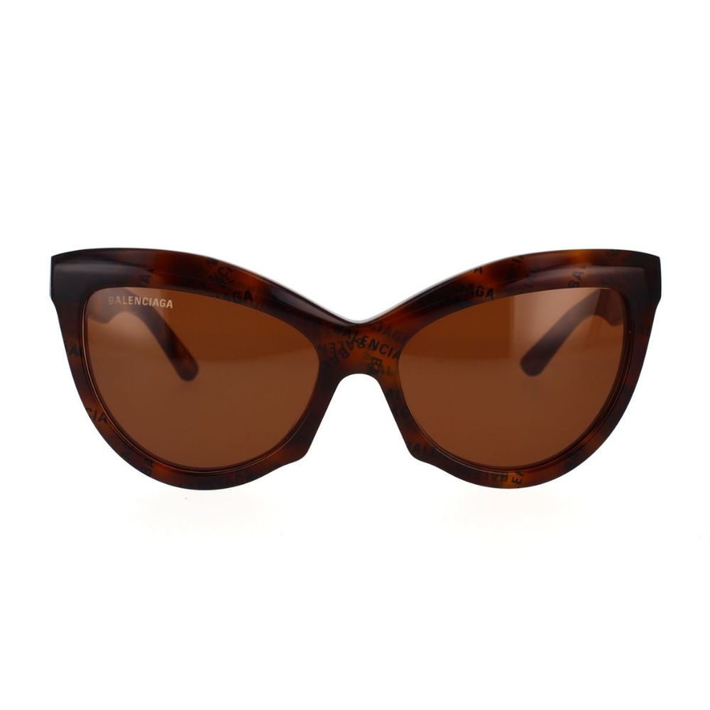 NEW BALENCIAGA BB0217S 002 BROWN CAT EYE BALENCIAGA SUNGLASSES - Picture 2 of 6